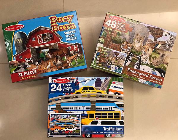 美國瑪莉莎 Melissa & Doug｜地板拼圖、聲音拼圖、厚塊拼圖、木製拼圖