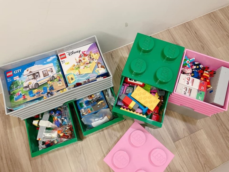 超好玩的米奇積木遊戲桌+BeginAgain木頭玩具+樂高收納盒