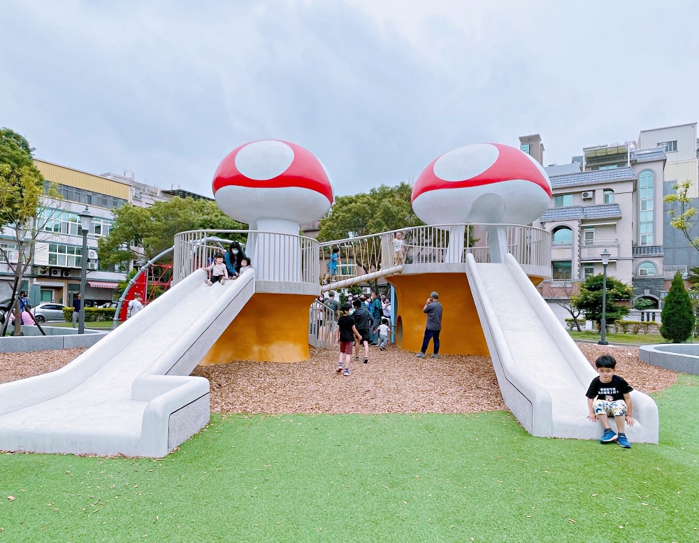 新竹特色公園｜蘑菇城堡公園-小竹繪本主題遊戲場