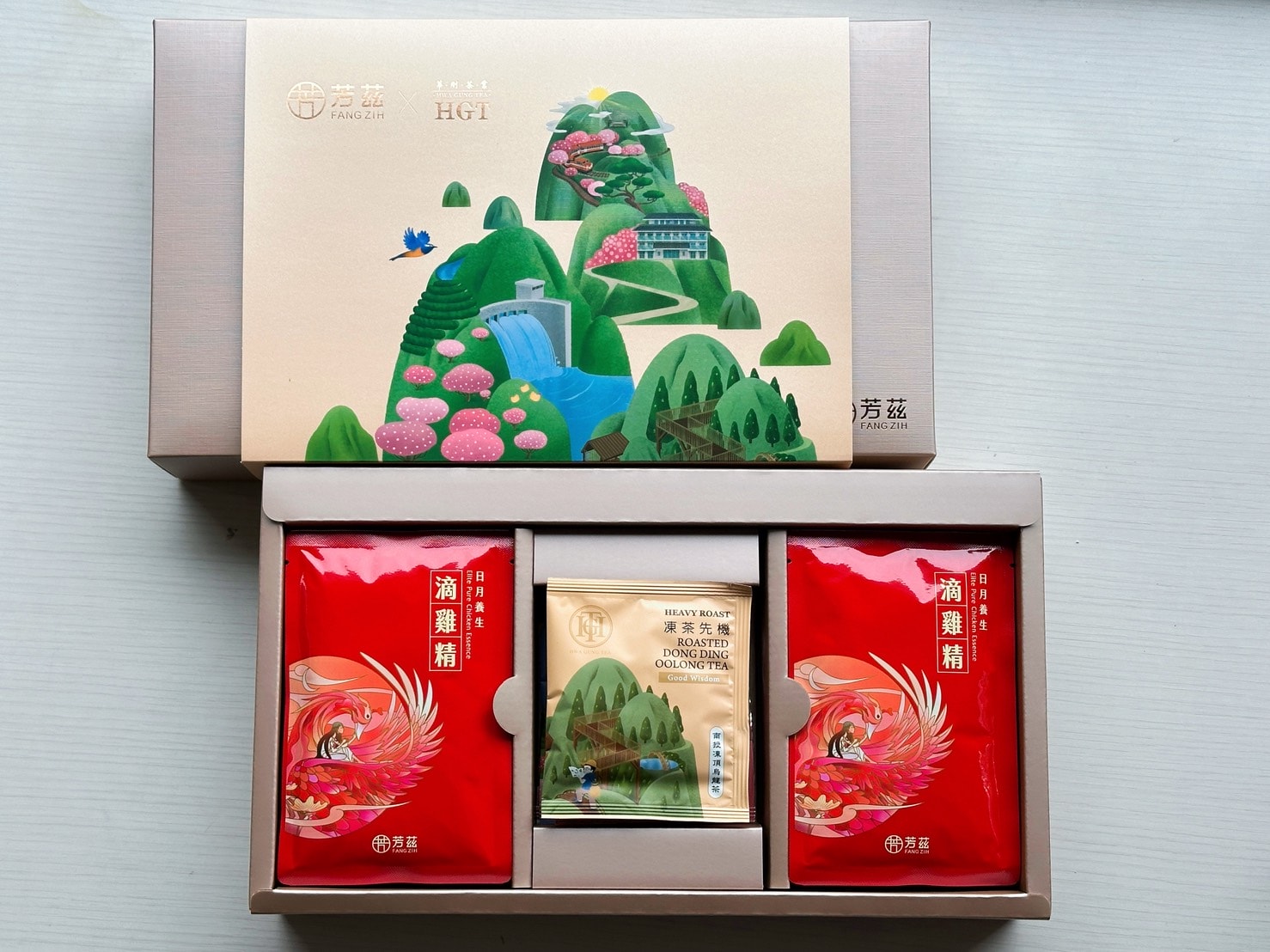 2026 過年送禮首選｜芳茲滴雞精 × 華剛茶業「金萃御品禮盒」開箱：好喝無腥味的溫暖祝福